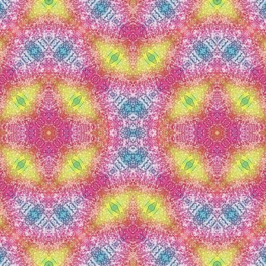 Kusursuz kaotik şablon. Soyut sanat geçmişi. Kusursuz bir doku. Modern arka plan. Mandala