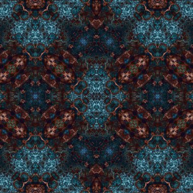 Kusursuz kaotik şablon. Soyut sanat geçmişi. Kusursuz bir doku. Modern arka plan. Mandala