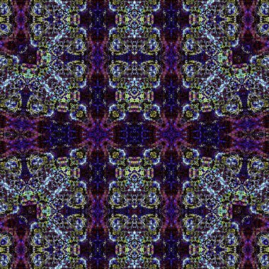 Kusursuz etnik düzen. Soyut retro arka plan. Kusursuz bir doku. Simetrik arkaplan. Sanat dokusu