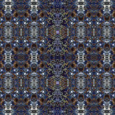 Kusursuz kaotik şablon. Soyut sanat geçmişi. Kusursuz bir doku. Modern arka plan. Mandala