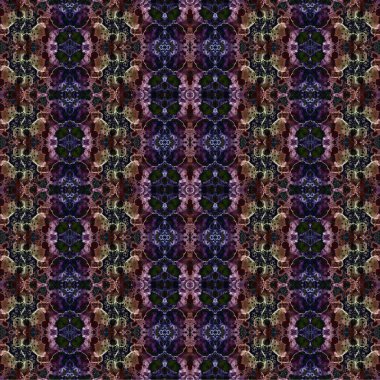 Kusursuz kaotik şablon. Soyut sanat geçmişi. Kusursuz bir doku. Modern arka plan. Mandala