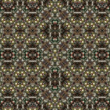 Kusursuz kaotik şablon. Soyut sanat geçmişi. Kusursuz bir doku. Modern arka plan. Mandala