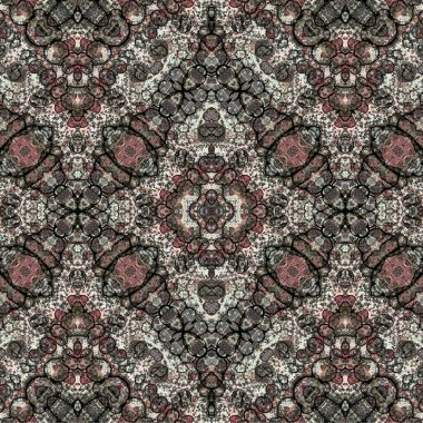 Kusursuz kaotik şablon. Soyut sanat geçmişi. Kusursuz bir doku. Modern arka plan. Mandala