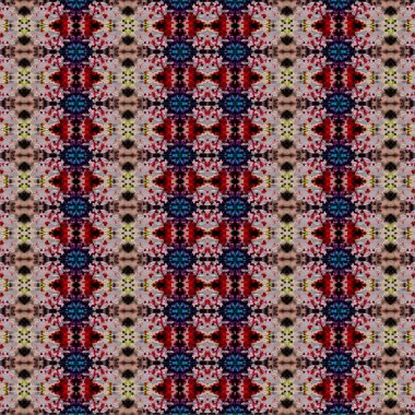 Kusursuz kaotik şablon. Soyut sanat geçmişi. Kusursuz bir doku. Modern arka plan. Mandala