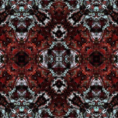 Kusursuz kaotik şablon. Soyut sanat geçmişi. Kusursuz bir doku. Modern arka plan. Mandala