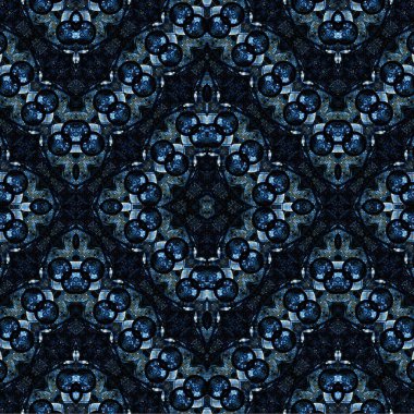 Kusursuz kaotik şablon. Soyut sanat geçmişi. Kusursuz bir doku. Modern arka plan. Mandala