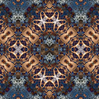 Kusursuz kaotik şablon. Soyut sanat geçmişi. Kusursuz bir doku. Modern arka plan. Mandala