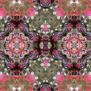 Kusursuz kaotik şablon. Soyut moda arka planı. Kusursuz bir doku. Modern arka plan. Kaleydoskopik