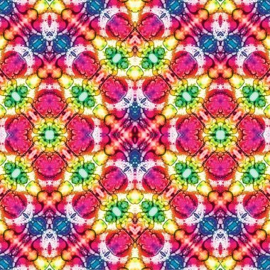 Kusursuz kaotik şablon. Soyut sanat geçmişi. Kusursuz bir doku. Modern arka plan. Mandala