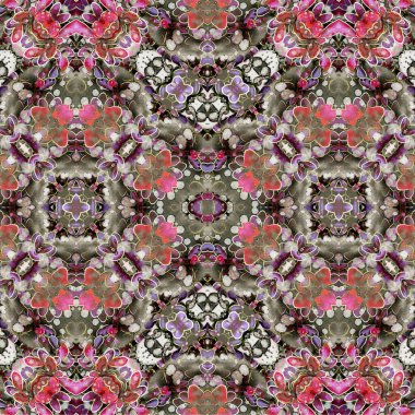 Seamless chaotic pattern. Abstract art background. Seamless texture. Modern background. Mandala