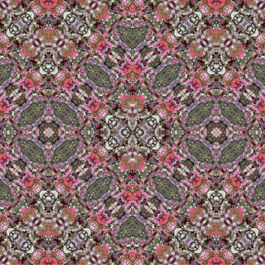 Kusursuz kaotik şablon. Soyut sanat geçmişi. Kusursuz bir doku. Modern arka plan. Mandala