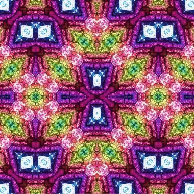 Kusursuz kaotik şablon. Soyut sanat geçmişi. Kusursuz bir doku. Modern arka plan. Mandala