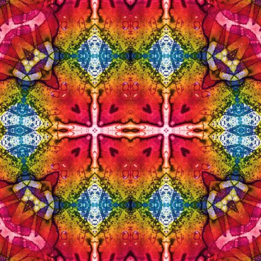 Kusursuz etnik düzen. Soyut retro arka plan. Kusursuz bir doku. Simetrik arkaplan. Sanat dokusu