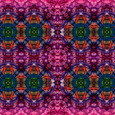 Kusursuz kaotik şablon. Soyut sanat geçmişi. Kusursuz bir doku. Modern arka plan. Mandala