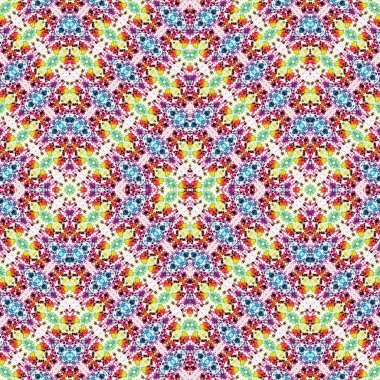 Kusursuz kaotik şablon. Soyut sanat geçmişi. Kusursuz bir doku. Modern arka plan. Mandala