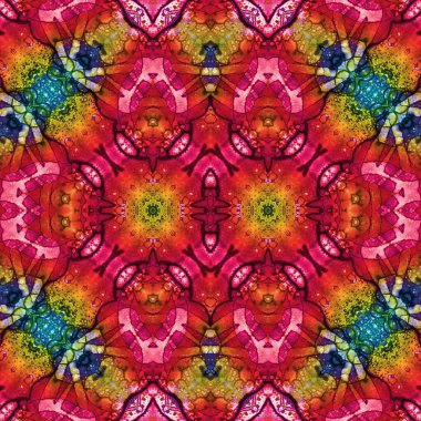 Kusursuz etnik düzen. Soyut retro arka plan. Kusursuz bir doku. Simetrik arkaplan. Sanat dokusu