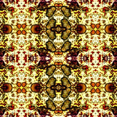 Kusursuz kaotik şablon. Soyut sanat geçmişi. Kusursuz bir doku. Modern arka plan. Mandala