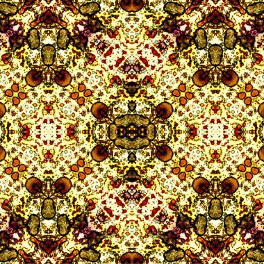 Kusursuz kaotik şablon. Soyut sanat geçmişi. Kusursuz bir doku. Modern arka plan. Mandala