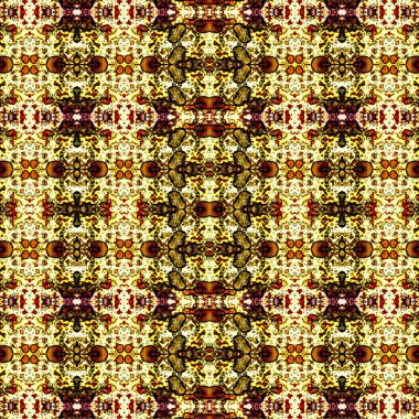 Kusursuz kaotik şablon. Soyut sanat geçmişi. Kusursuz bir doku. Modern arka plan. Mandala