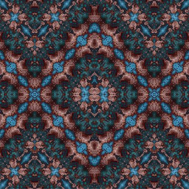 Kusursuz kaotik şablon. Soyut sanat geçmişi. Kusursuz bir doku. Modern arka plan. Mandala