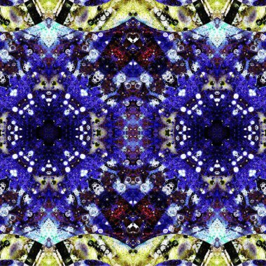 Kusursuz etnik düzen. Soyut retro arka plan. Kusursuz bir doku. Simetrik arkaplan. Sanat dokusu