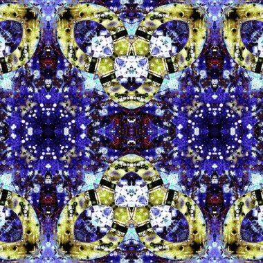 Kusursuz etnik düzen. Soyut retro arka plan. Kusursuz bir doku. Simetrik arkaplan. Sanat dokusu