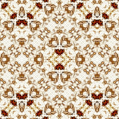 Kusursuz kaotik şablon. Soyut sanat geçmişi. Kusursuz bir doku. Modern arka plan. Mandala