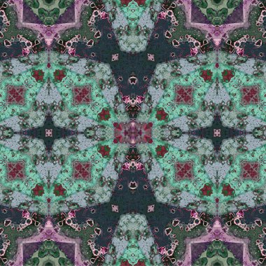 Kusursuz kaotik şablon. Soyut sanat geçmişi. Kusursuz bir doku. Modern arka plan. Mandala