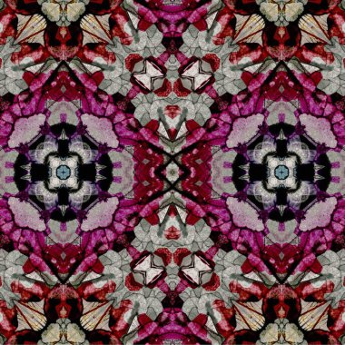 Kusursuz kaotik şablon. Soyut moda arka planı. Kusursuz bir doku. Modern arka plan. Kaleydoskopik