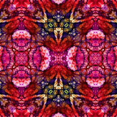 Seamless ethnic pattern. Abstract retro background. Seamless texture. Symmetrical background. Art texture