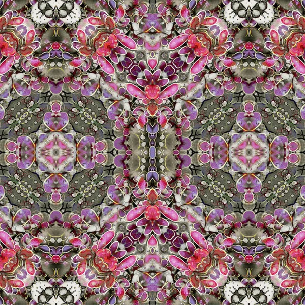 Kusursuz kaotik şablon. Soyut moda arka planı. Kusursuz bir doku. Modern arka plan. Kaleydoskopik