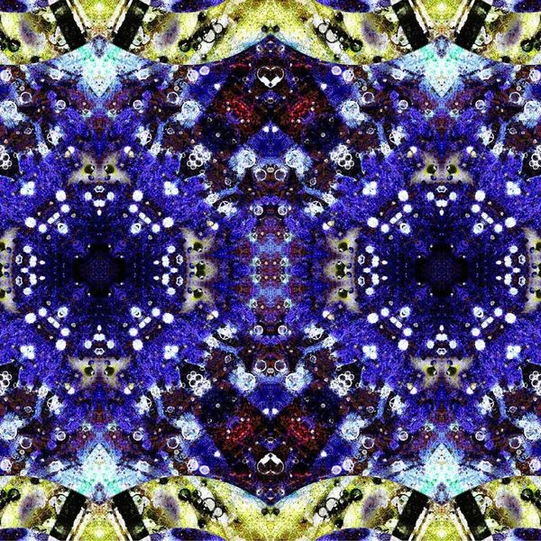 Kusursuz etnik düzen. Soyut retro arka plan. Kusursuz bir doku. Simetrik arkaplan. Sanat dokusu