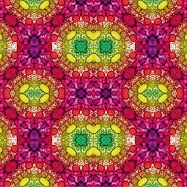 Kusursuz kaotik şablon. Soyut sanat geçmişi. Kusursuz bir doku. Modern arka plan. Mandala