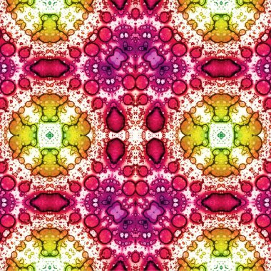 Kusursuz kaotik şablon. Soyut sanat geçmişi. Kusursuz bir doku. Modern arka plan. Mandala