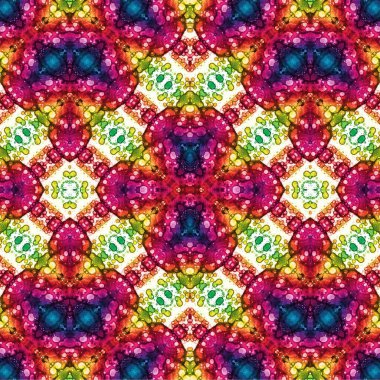 Kusursuz kaotik şablon. Soyut sanat geçmişi. Kusursuz bir doku. Modern arka plan. Mandala