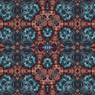 Kusursuz kaotik şablon. Soyut sanat geçmişi. Kusursuz bir doku. Modern arka plan. Mandala