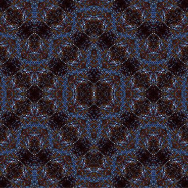 Kusursuz kaotik şablon. Soyut sanat geçmişi. Kusursuz bir doku. Modern arka plan. Mandala