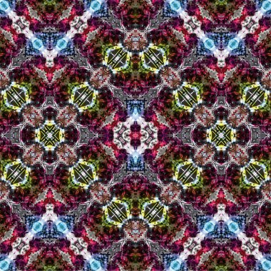 Kusursuz kaotik şablon. Soyut sanat geçmişi. Kusursuz bir doku. Modern arka plan. Mandala