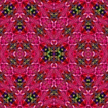 Kusursuz etnik düzen. Soyut retro arka plan. Kusursuz bir doku. Simetrik arkaplan. Sanat dokusu