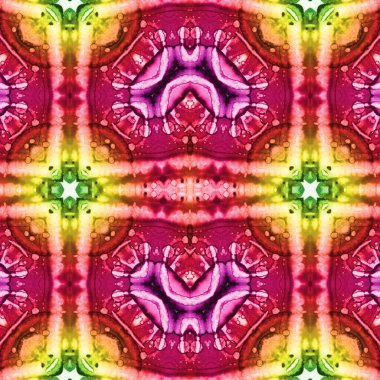 Kusursuz etnik düzen. Soyut retro arka plan. Kusursuz bir doku. Simetrik arkaplan. Sanat dokusu