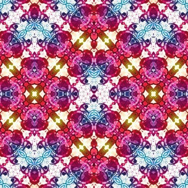 Kusursuz kaotik şablon. Soyut sanat geçmişi. Kusursuz bir doku. Modern arka plan. Mandala