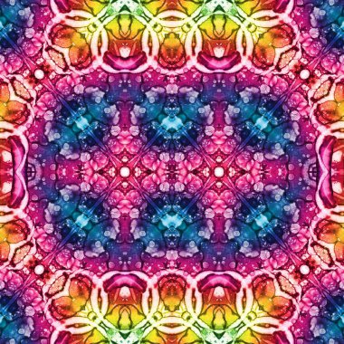 Kusursuz etnik düzen. Soyut retro arka plan. Kusursuz bir doku. Simetrik arkaplan. Sanat dokusu