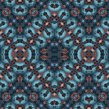 Kusursuz kaotik şablon. Soyut moda arka planı. Kusursuz bir doku. Modern arka plan. Kaleydoskopik