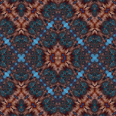 Kusursuz kaotik şablon. Soyut sanat geçmişi. Kusursuz bir doku. Modern arka plan. Mandala