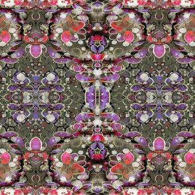 Kusursuz kaotik şablon. Soyut moda arka planı. Kusursuz bir doku. Modern arka plan. Kaleydoskopik