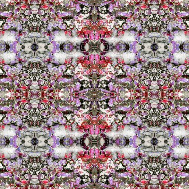 Kusursuz kaotik şablon. Soyut sanat geçmişi. Kusursuz bir doku. Modern arka plan. Mandala