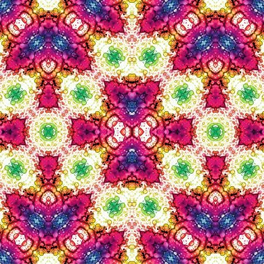 Kusursuz kaotik şablon. Soyut sanat geçmişi. Kusursuz bir doku. Modern arka plan. Mandala