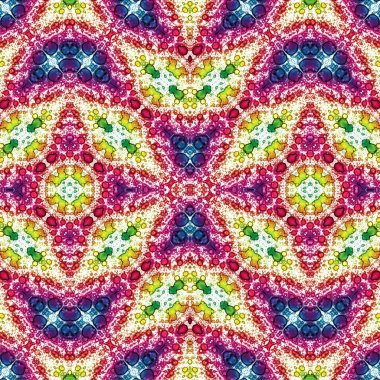 Kusursuz kaotik şablon. Soyut sanat geçmişi. Kusursuz bir doku. Modern arka plan. Mandala