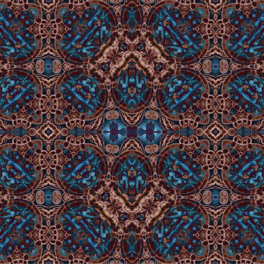 Kusursuz kaotik şablon. Soyut moda arka planı. Kusursuz bir doku. Modern arka plan. Kaleydoskopik