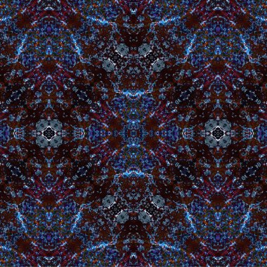 Kusursuz kaotik şablon. Soyut sanat geçmişi. Kusursuz bir doku. Modern arka plan. Mandala